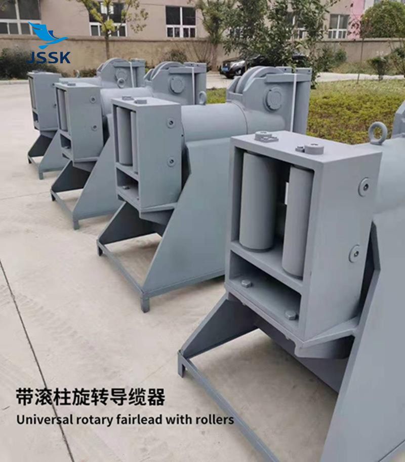 雙滑輪360&deg;旋轉(zhuǎn)導(dǎo)纜器帶四滾柱